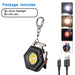 7 Modes Portable Mini Usb Rechargeable Keychain Small Pocket