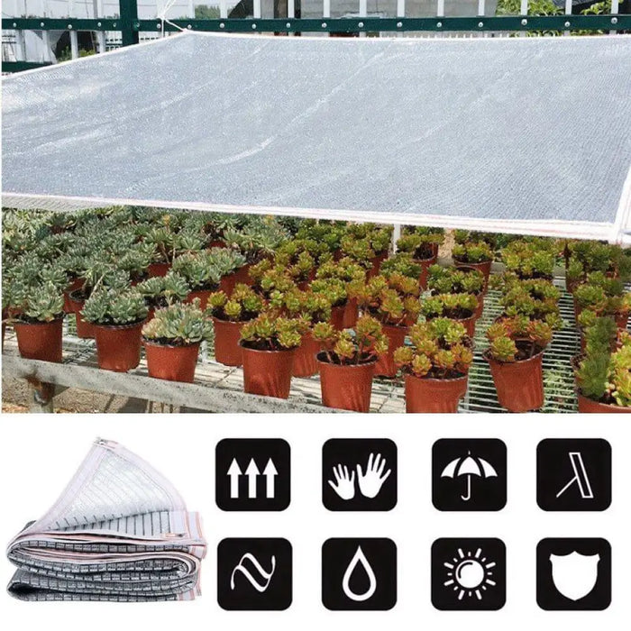 75% Shading Rate Aluminum Foil Sunshade Net Garden Balcony