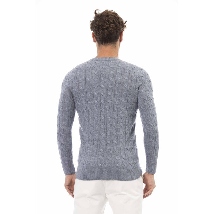 Alpha Studio Au030C 9004Skyblue Sweaters For Men Blue