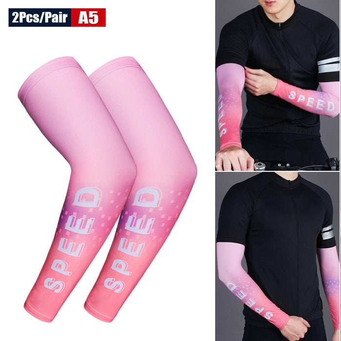 2Pcs/Pair Anti-UV Sun Protection Arm Sleeves For Running Basketball