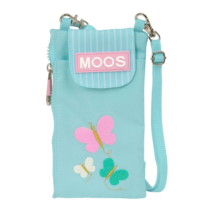 Purse By Moos Butterflies Mobile Bag Blue