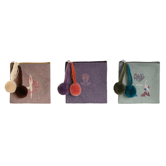 Purse By Dkd Home Decor Brown Green Burgundy Yoga 3 Units