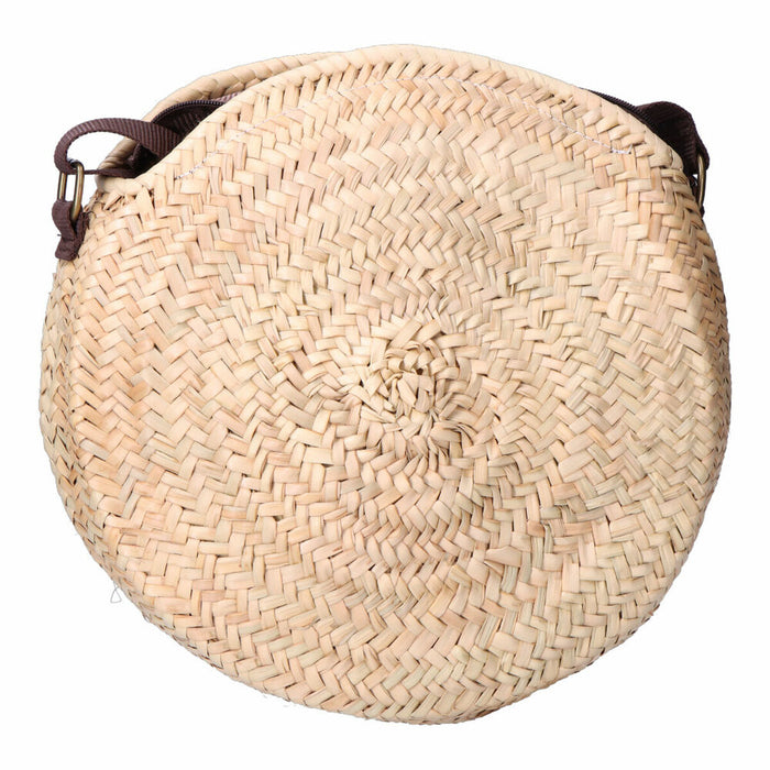 Womens Handbag By Edm Circular Palm Leaf 30 x 30 cm