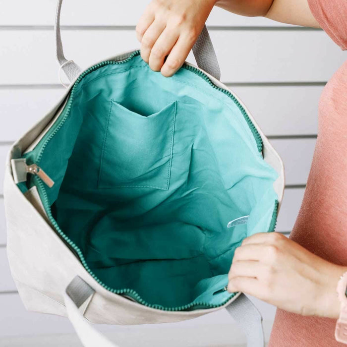 Shopping Bag By Ksix Grey Polyester Kraft Paper