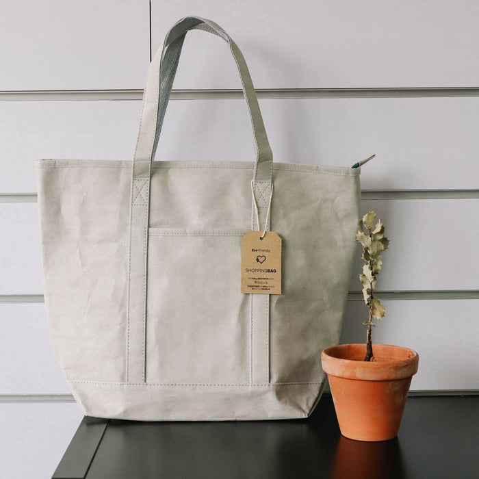 Shopping Bag By Ksix Grey Polyester Kraft Paper