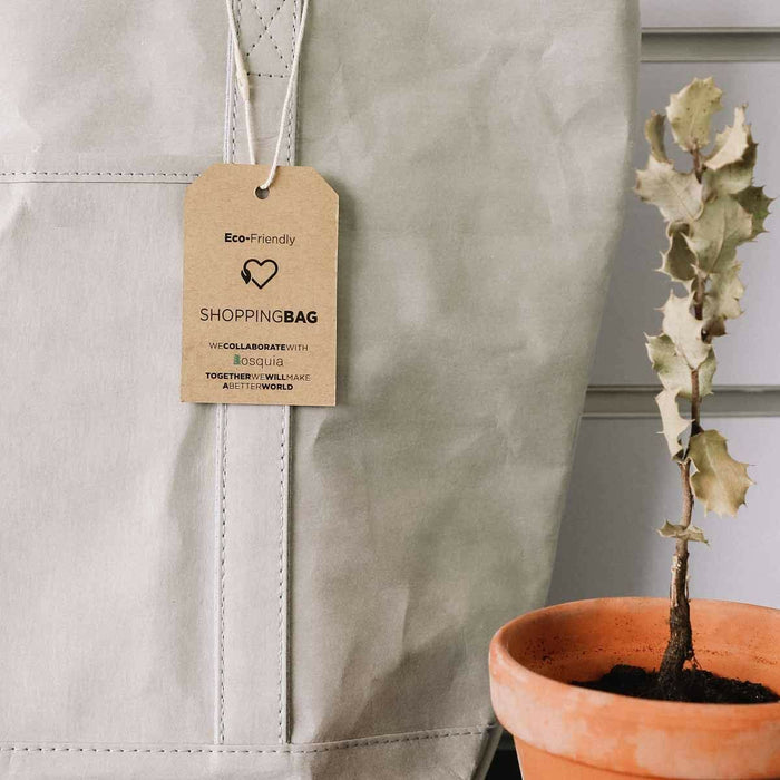 Shopping Bag By Ksix Grey Polyester Kraft Paper