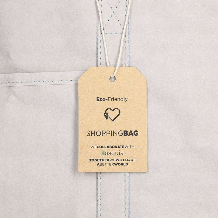 Shopping Bag By Ksix Grey Polyester Kraft Paper