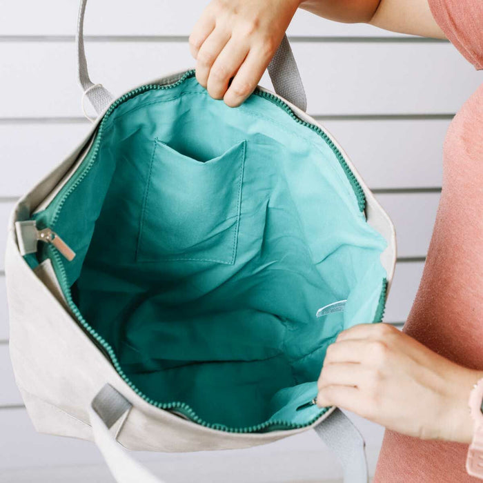 Shopping Bag By Ksix Grey Polyester Kraft Paper