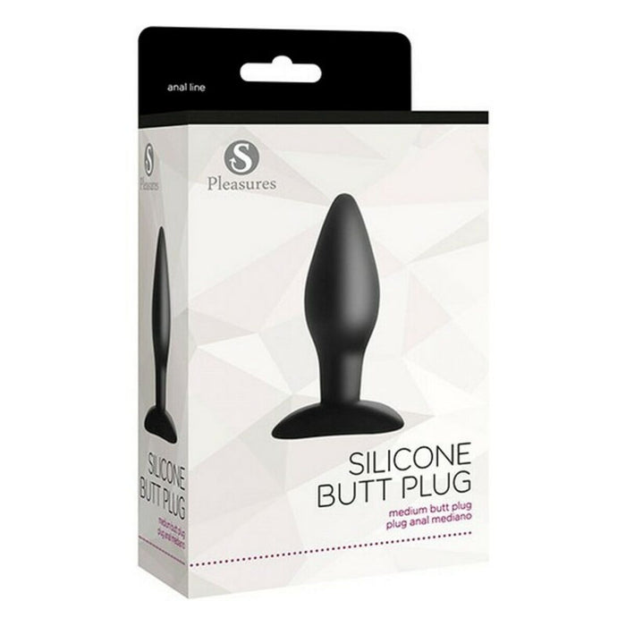 Anal Plug By S Pleasures Silicone Black 4 Cm