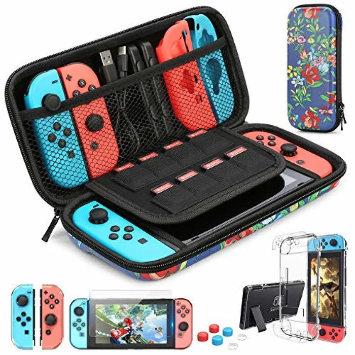 9 In 1 Switch Accessories Kit And 6 Pcs Thumb Grip For