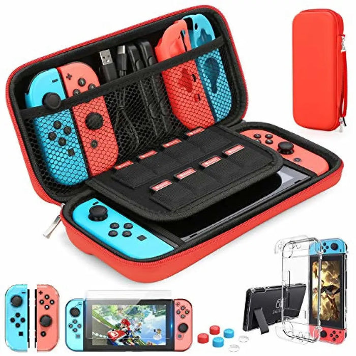 9 In 1 Switch Accessories Kit And 6 Pcs Thumb Grip For