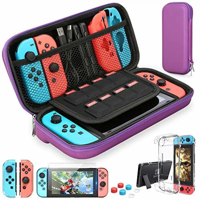 9 In 1 Switch Accessories Kit And 6 Pcs Thumb Grip For