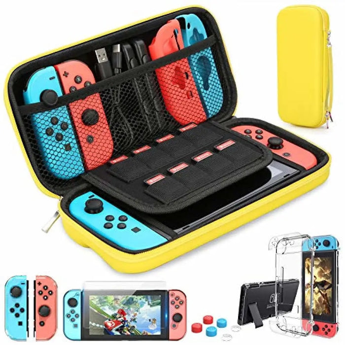 9 In 1 Switch Accessories Kit And 6 Pcs Thumb Grip For