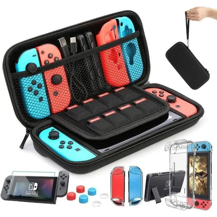 9 In 1 Switch Accessories Kit And 6 Pcs Thumb Grip For