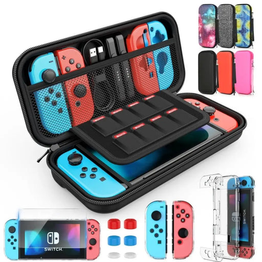 9 In 1 Switch Accessories Kit And 6 Pcs Thumb Grip For