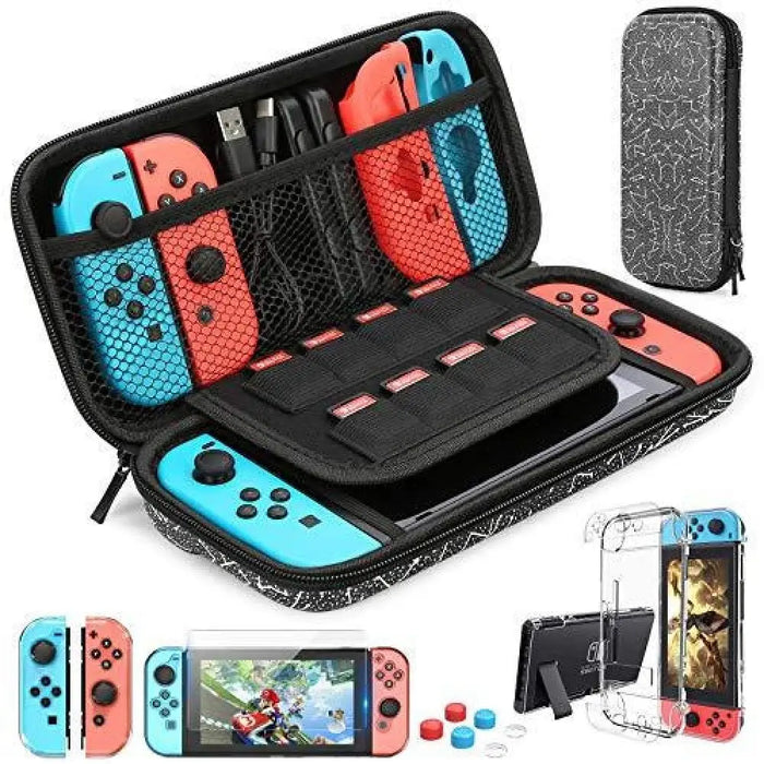 9 In 1 Switch Accessories Kit And 6 Pcs Thumb Grip For