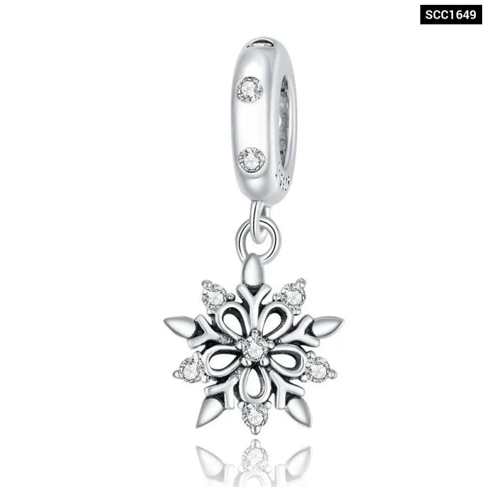 925 Silver Charm Collection Sterling Dazzling Cz Beads Fit