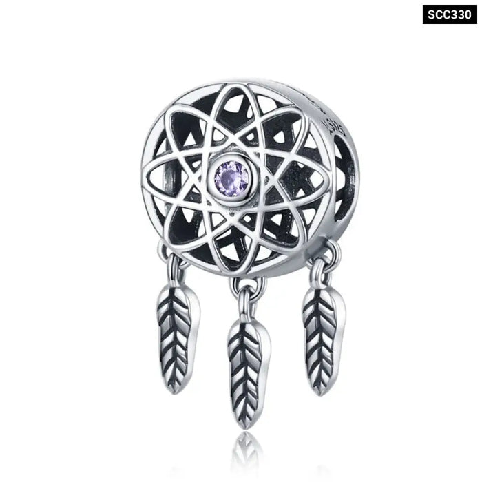 925 Silver Charm Collection Sterling Dazzling Cz Beads Fit