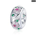 925 Silver Charm Collection Sterling Dazzling Cz Beads Fit