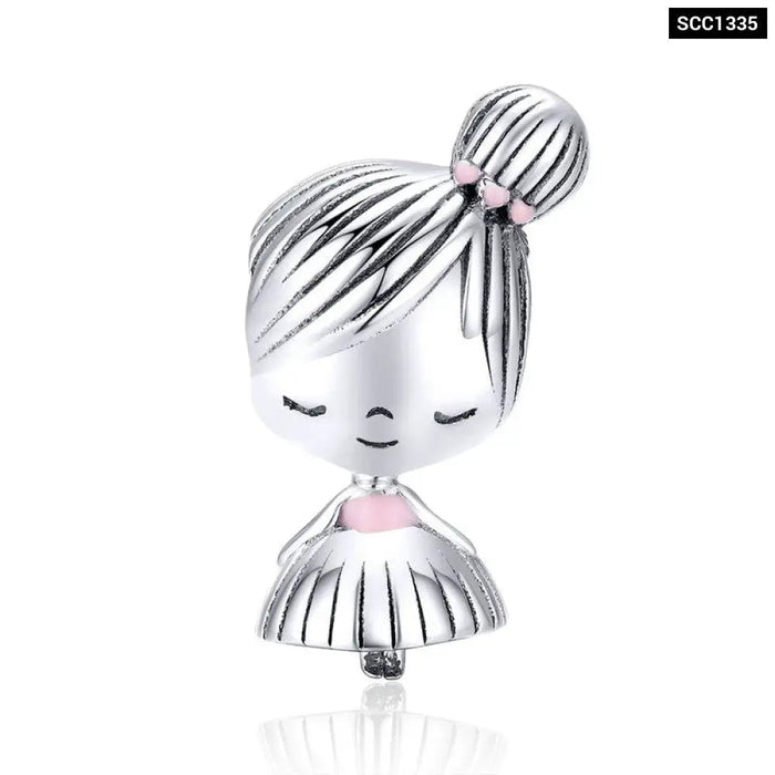 925 Srerling Silver Boy And Girl Pendant Charm For Bracelet