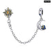 925 Sterling Silve Safety Chain Charms Collection For Women