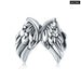 925 Sterling Silver Angel Wings Feathers Beads Charms Fit