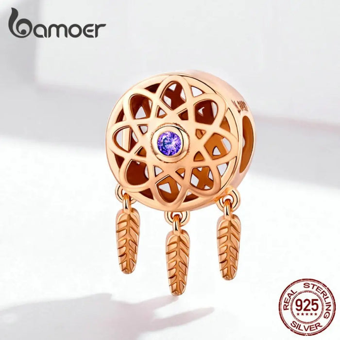 925 Sterling Silver Beautiful Dream Catcher Holder Beads