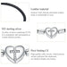 925 Sterling Silver Black Cross Leather Chain Bracelets For