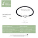 925 Sterling Silver Black Cross Leather Chain Bracelets For