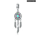 925 Sterling Silver Bohemian Dream Catcher Pendant Dragonfly