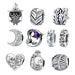 925 Sterling Silver Owl Cz Charm For Brand Female Diy