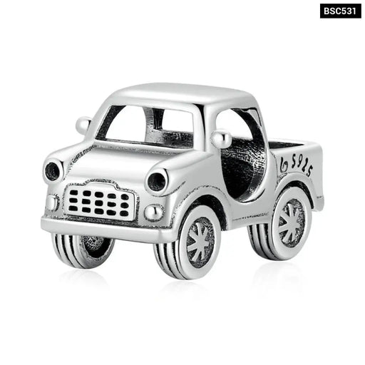 925 Sterling Silver Car Charm Jeep Truck Wagon Suv Van Bead