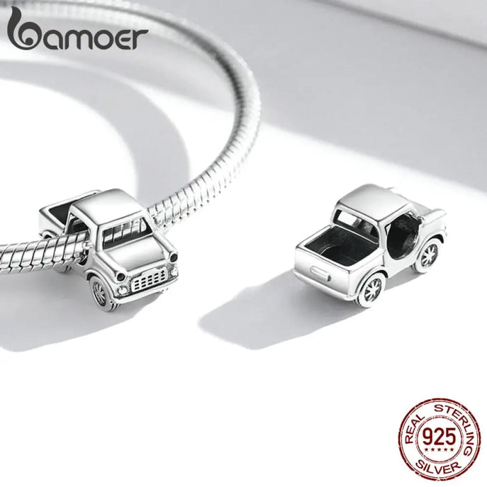 925 Sterling Silver Car Charm Jeep Truck Wagon Suv Van Bead