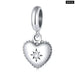 925 Sterling Silver Charm Only You Love Heart Shape Metal