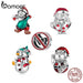 925 Sterling Silver Collection Santa Claus Bead Snowman