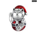 925 Sterling Silver Collection Santa Claus Bead Snowman