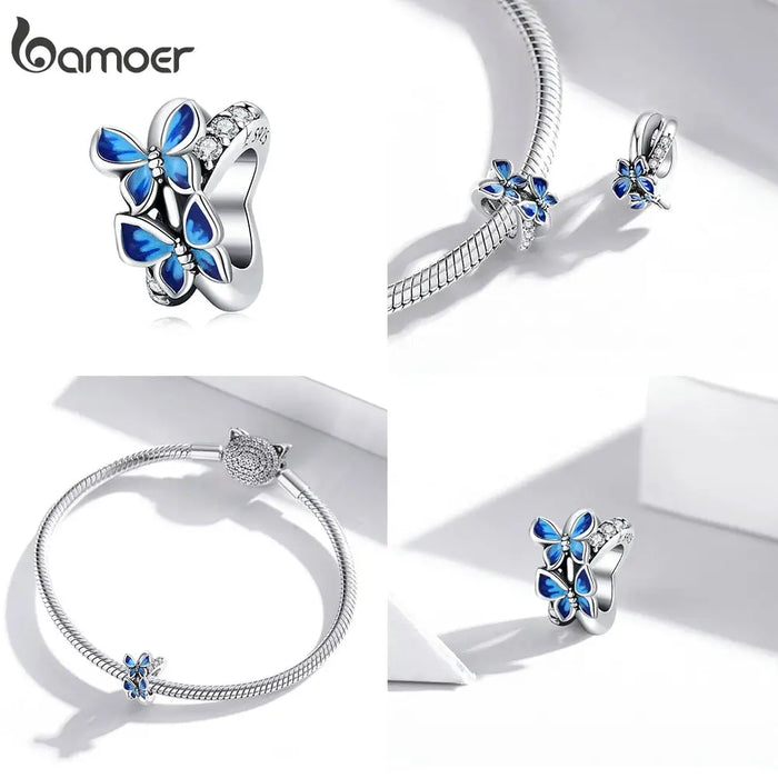 925 Sterling Silver Colourful Birds Flowers Leaves Cz