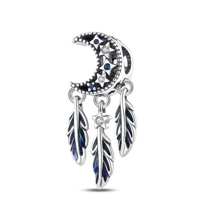 925 Sterling Silver Colourful Dreamcatcher Charms Beads Fit Pandora Bracelets Exquisite DIY Jewelrys