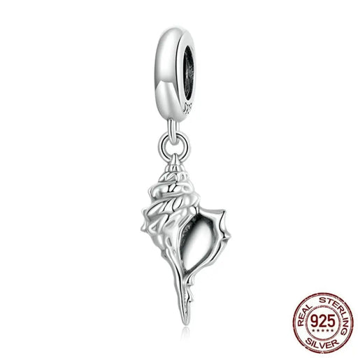 925 Sterling Silver Conch Pendant Fit For Diy Making