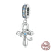 925 Sterling Silver Cross Pendant Fit For Women Bracelet &