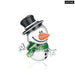 925 Sterling Silver Cute Snowman Beads Tree Pendants