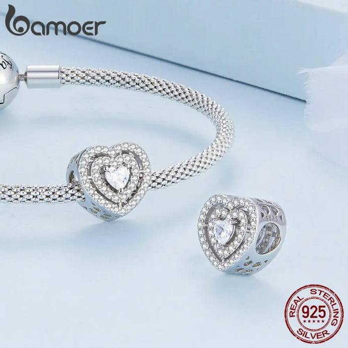 925 Sterling Silver Delicate Rose Heart Pendant Fit Women