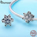 925 Sterling Silver Elegant Snowflake Openwork Beads Fit