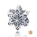 925 Sterling Silver Elegant Snowflake Openwork Beads Fit