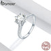 3ct 925 Sterling Silver Engagement Ring Round Cut Cubic