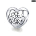 925 Sterling Silver Family Maternal Love Charm Baby Feet