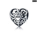 925 Sterling Silver Diy Flower Bead Lace Heart Spacer