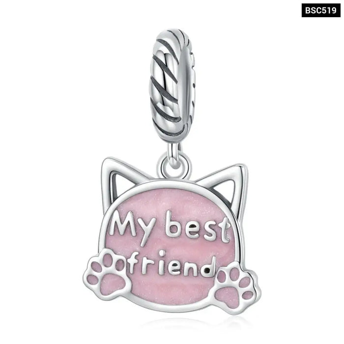 925 Sterling Silver Friends Series Central Perk Pendant Cat