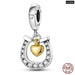 925 Sterling Silver Gold Colour Series Heart Crown