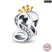 925 Sterling Silver Gold Colour Series Heart Crown